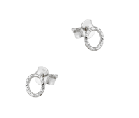 Round Shaped Silver Stud Earring STS-7058